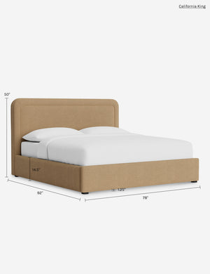 Scottie Storage Bed : Sky Blue Classic Velvet / Twin