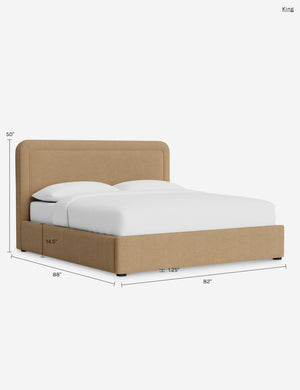 Scottie Storage Bed : Sky Blue Classic Velvet / Twin