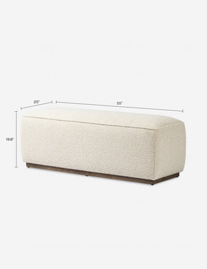 Aldora Bench : Natural Boucle