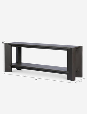 Boone Outdoor Console Table : Brown