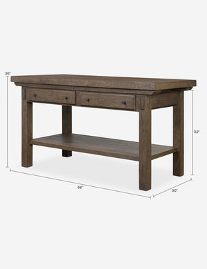 Boucher Kitchen Island : Brown