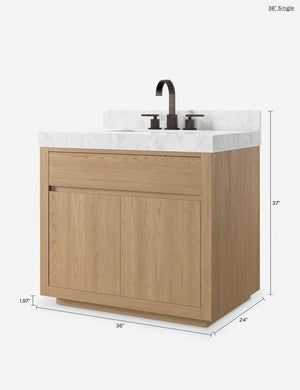 Catalan Bath Vanity : Natural Oak / 72