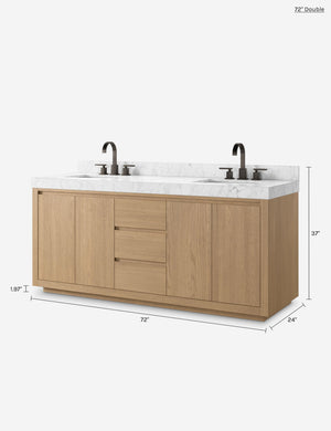 Catalan Bath Vanity : Natural Oak / 72