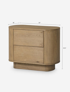 Gilda Nightstand : Dark Brown