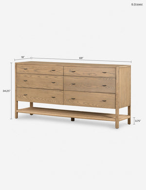 Laird 6-Drawer Dresser : Natural / 6-Drawer