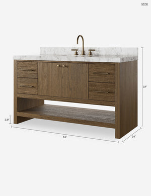Laurenson Bath Vanity : Black / 72