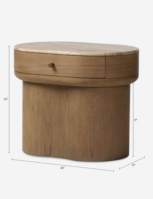 Ligia Nightstand : Sand Marble