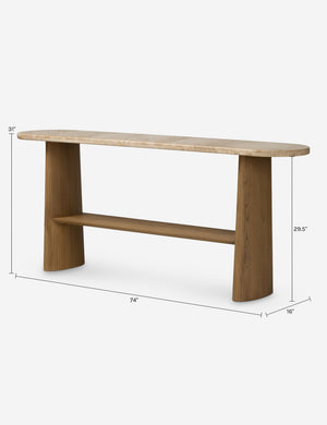 Milner Console Table : Sand Marble