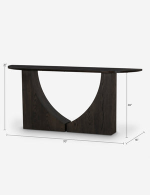 Ozan Console Table : Dark Brown