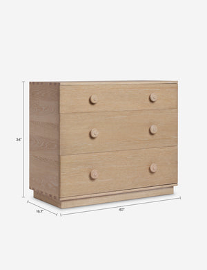 Pickford 3-Drawer Dresser : White Wash