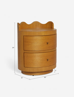 Open Box: Ripple Nightstand, Honey Oak by Sarah Sherman Samuel