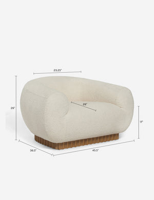 Billow Accent Chair by Sarah Sherman Samuel : Cafe Basket Boucle