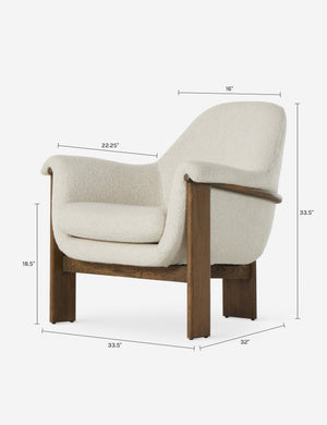 Byrne Accent Chair : Ivory Sheepskin