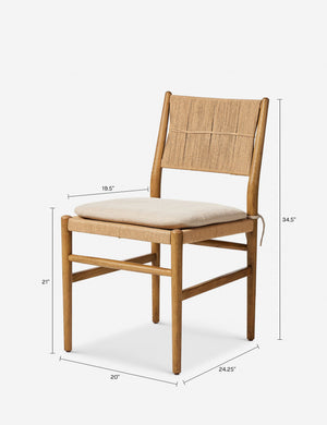 Dara Dining Chair by Amber Lewis x Four Hands : Mahogany Leather