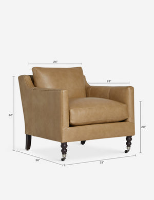 Fabienne Accent Chair : Moss Luxe Velvet / Chocolate and Pewter