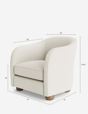 Faro Accent Chair by DISC Interiors : Denim Vintage Velvet