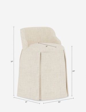 Huxley Accent Chair : Talc Linen