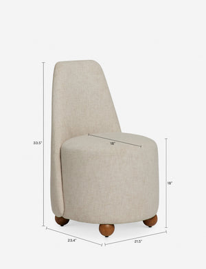 Open Box: Judson Dining Chair, Flax Performance Cotton Weave
