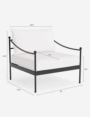 Leni Outdoor Accent Chair : Natural Stripe
