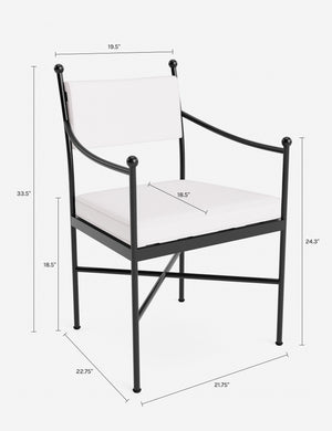 Leni Outdoor Dining Arm Chair : Oat Sunbrella Play