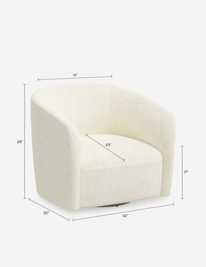 Mayhew Swivel Chair : Natural Linen Weave