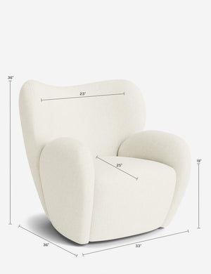 Ovid Swivel Chair by Aimee Song : Taupe Boucle