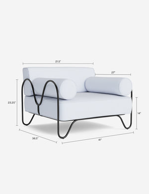 Peggy Outdoor Accent Chair by Sarah Sherman Samuel : Oat Sunbrella Play