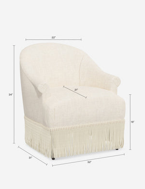 Renaud Accent Chair : Natural Linen