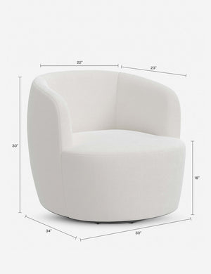 Rue Swivel Chair : Emerald Velvet