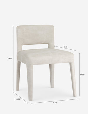 Velez Dining Chair : Ivory Boucle