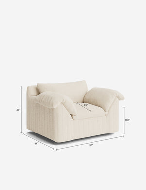 Yucca Swivel Chair by Carly Cushnie : Paprika Como Velvet