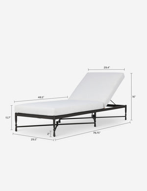 Breton Outdoor Chaise by Amber Lewis x Four Hands : Alessi Linen