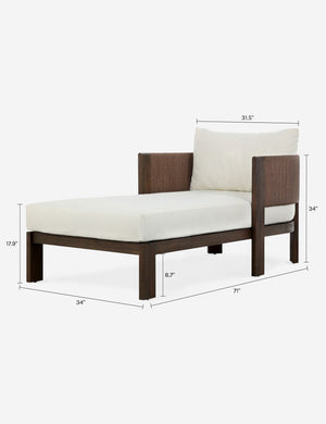 Ellsworth Outdoor Chaise : Brown