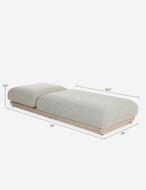 Fitzcot Outdoor Chaise : Light Gray