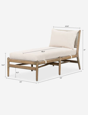 Sanders Outdoor Chaise Lounge : Natural