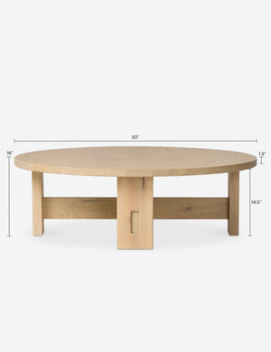 Dagny Round Coffee Table : Natural