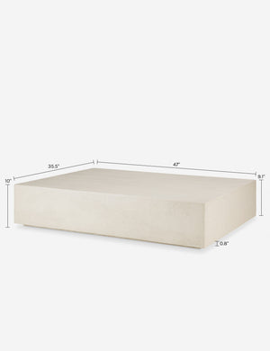 Fields Coffee Table : Ivory