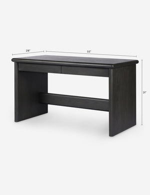 Durand Standing Desk : Smoked Black