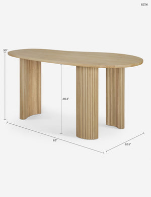 Raiden Desk : Natural / 63