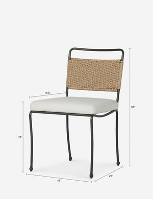 Meryn Outdoor Dining Chair : Cream