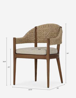 Nisse Outdoor Dining Chair : Natural