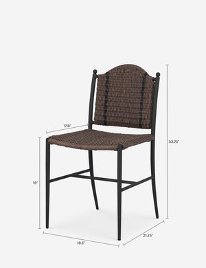 Sanchez Outdoor Dining Chair : Brown