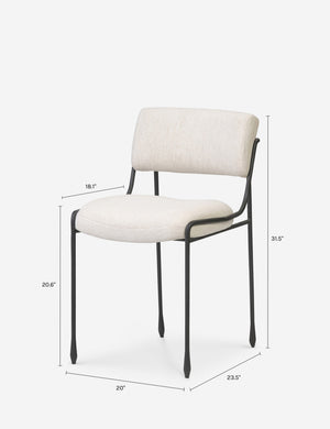 Sandahl Dining Chair : Snow Crypton Nomad