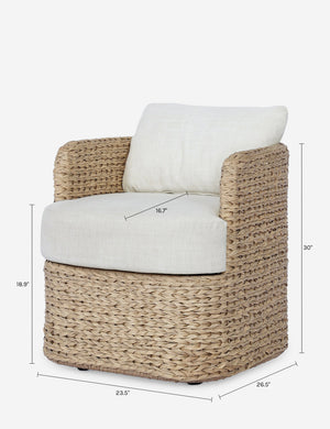 Tinashe Outdoor Dining Chair : Natural
