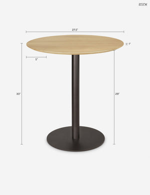 Fisk Round Dining Table : Bronze / 27.5