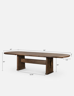 Morrison Extendable Dining Table : Brown