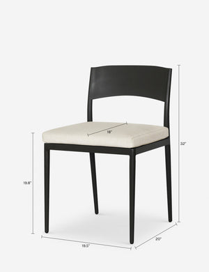 Emert Outdoor Dining Chair : Cream