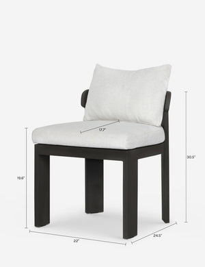 Kade Outdoor Metal Dining Chair : Ivory