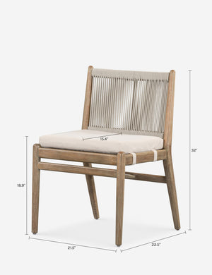 Sanders Outdoor Dining Chair : Natural
