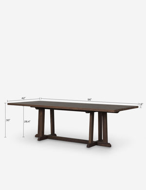 Montijo Outdoor Dining Table : Brown